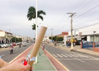 Foguetório teve início para celebrar a aprovação das contas, mas prefeito pediu suspensão - Foto: Ilustração