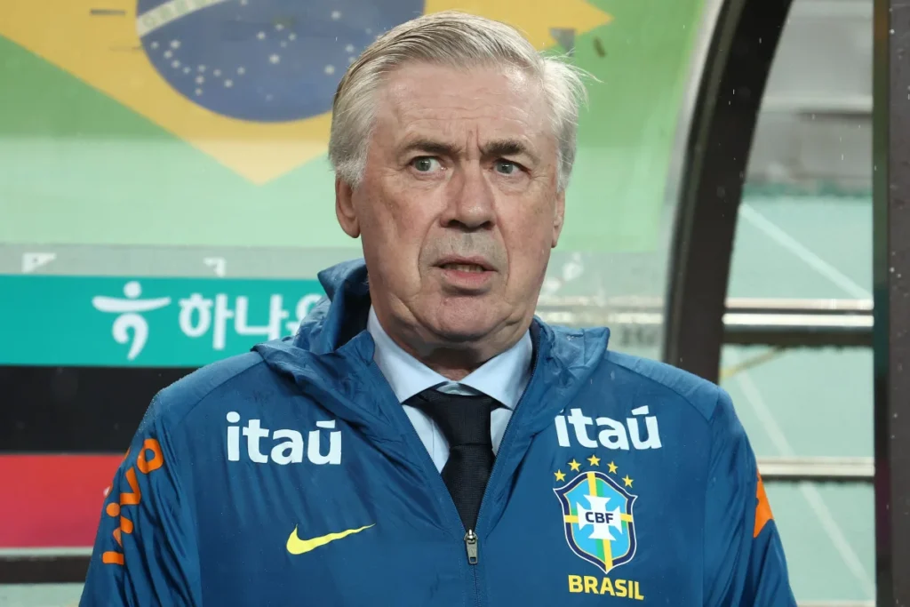 Carlo Ancelotti, técnico da Seleção Brasileira.